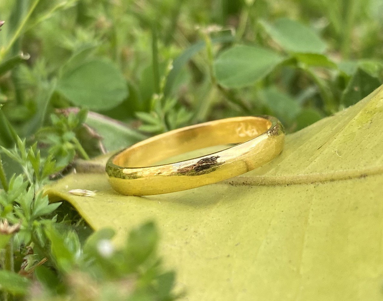 24k Gold Band 24k Gold Wedding Band Recycled Gold Ring Handmade Wedding  Band Chunky Gold Ring Hammered Gold Rustic Gold Ring - Etsy