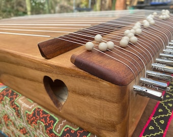 Heart Monochord: 33-String Concert Instrument for Sound Massage