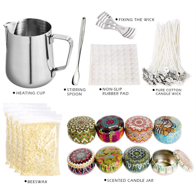 Candle Making Kit DIY Candles Craft Tool Set Pouring Pot Wicks Etsy