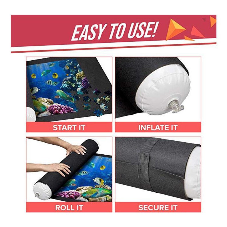 Puzzle Roll up mat Jigsaw Storage Felt Mat Jigroll Up to 1500 Etsy