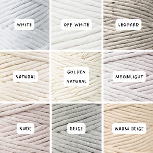 Bobbiny macrame yarn 3 mm single twisted sold by the meter 5 m / 10 m / 20 m / 100 m image 2