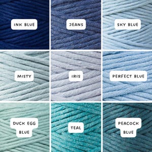 Bobbiny macrame yarn 3 mm single twisted sold by the meter 5 m / 10 m / 20 m / 100 m image 6