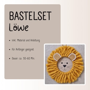 DIY-Kit / Bastelset Löwe inkl. Material & Anleitung