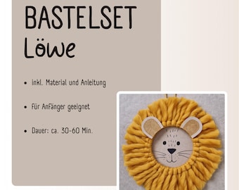 DIY kit / craft set lion including materials & instructions