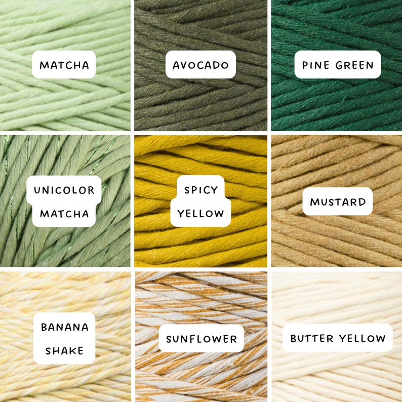 Bobbiny macrame yarn 3 mm single twisted sold by the meter 5 m / 10 m / 20 m / 100 m image 8