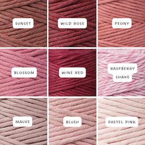 Bobbiny macrame yarn 3 mm single twisted sold by the meter 5 m / 10 m / 20 m / 100 m image 4