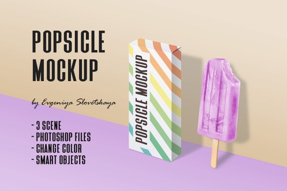 Download Popsicle Mockup Ice Cream Mockup Ice Cream Box Etsy