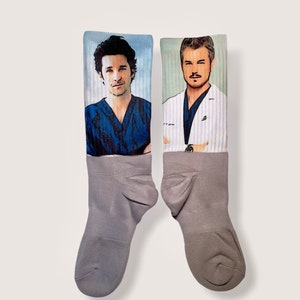McDreamy and McSteamy Socks-- Grey&#39;s Anatomy