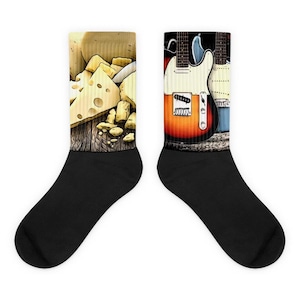 Nigel’s Cheese and Guitars Socks- Spinal Tap inspired socks