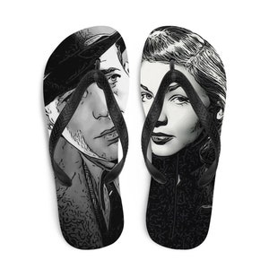 Bogie en Bacall teenslippers