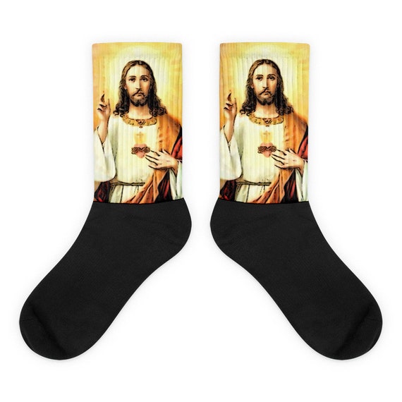 mini SOCKS MONKEY Jesus Christ INSTANT DOWNLOAD Follow in His