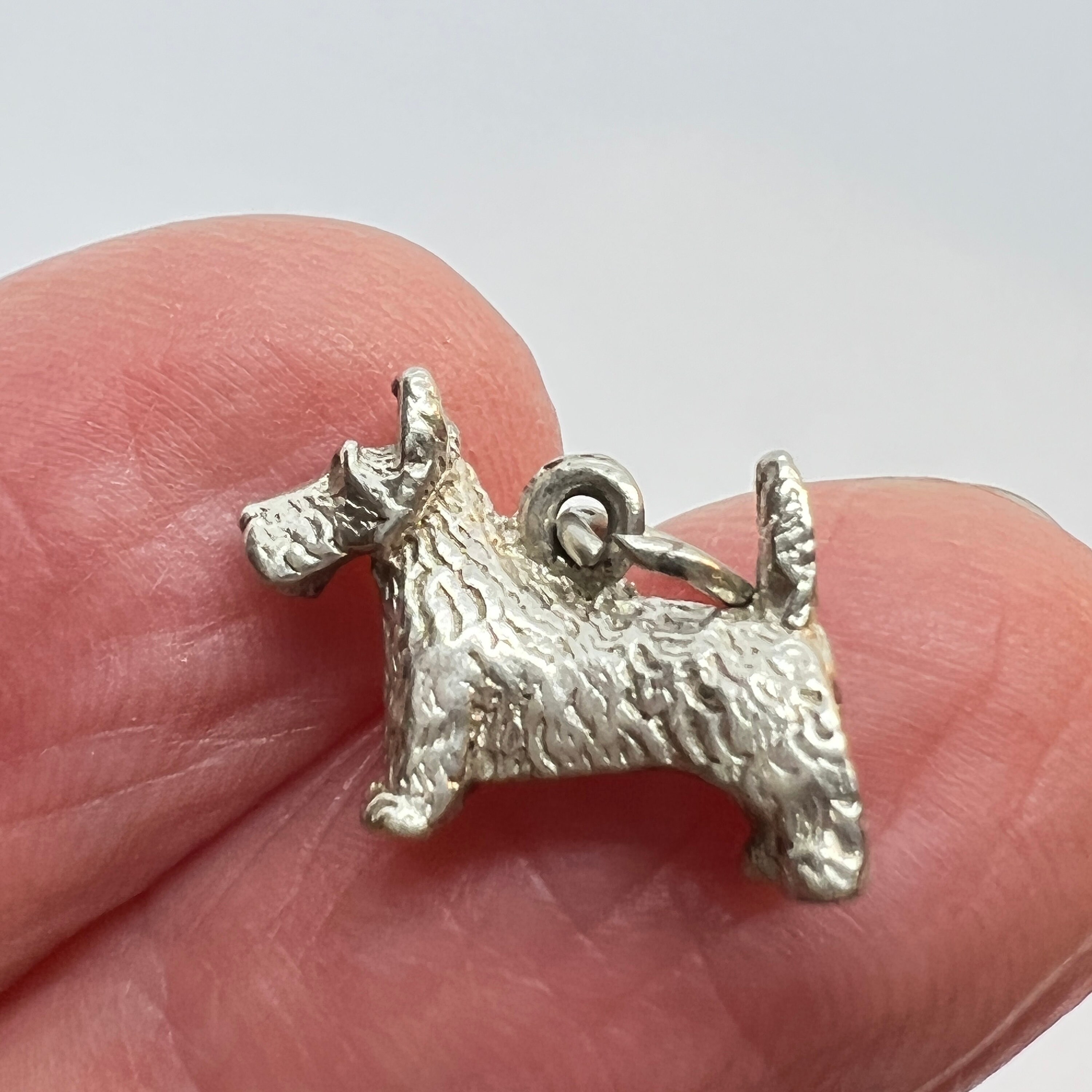 10 Dog Charms Scottie Pendants Assorted Charms Antiqued Silver Schnauzer Set 