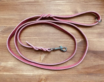 SALE! Single piece 1.80 m with hand strap pink I silver 12 mm