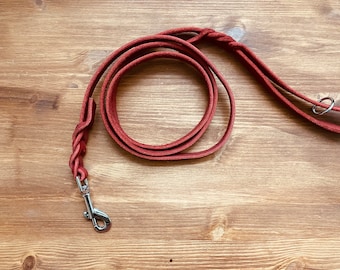 SALE! Single piece 1.50 m with hand strap red I silver 15 mm
