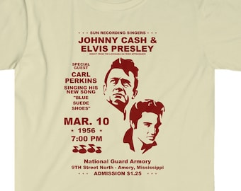 Johnny Cash and Elvis Presley Live Tee