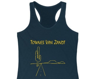 Townes Van Zandt Road Songs Womens Racerback