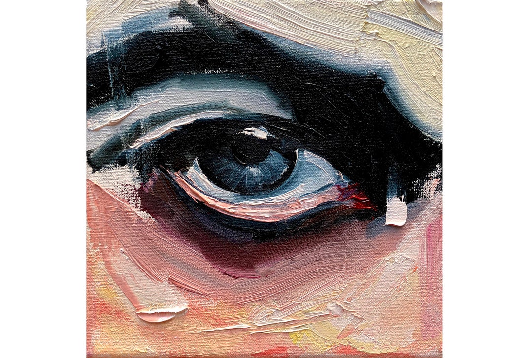 Eye Painting Original Oil Painting Eye Original Art Eye Etsy