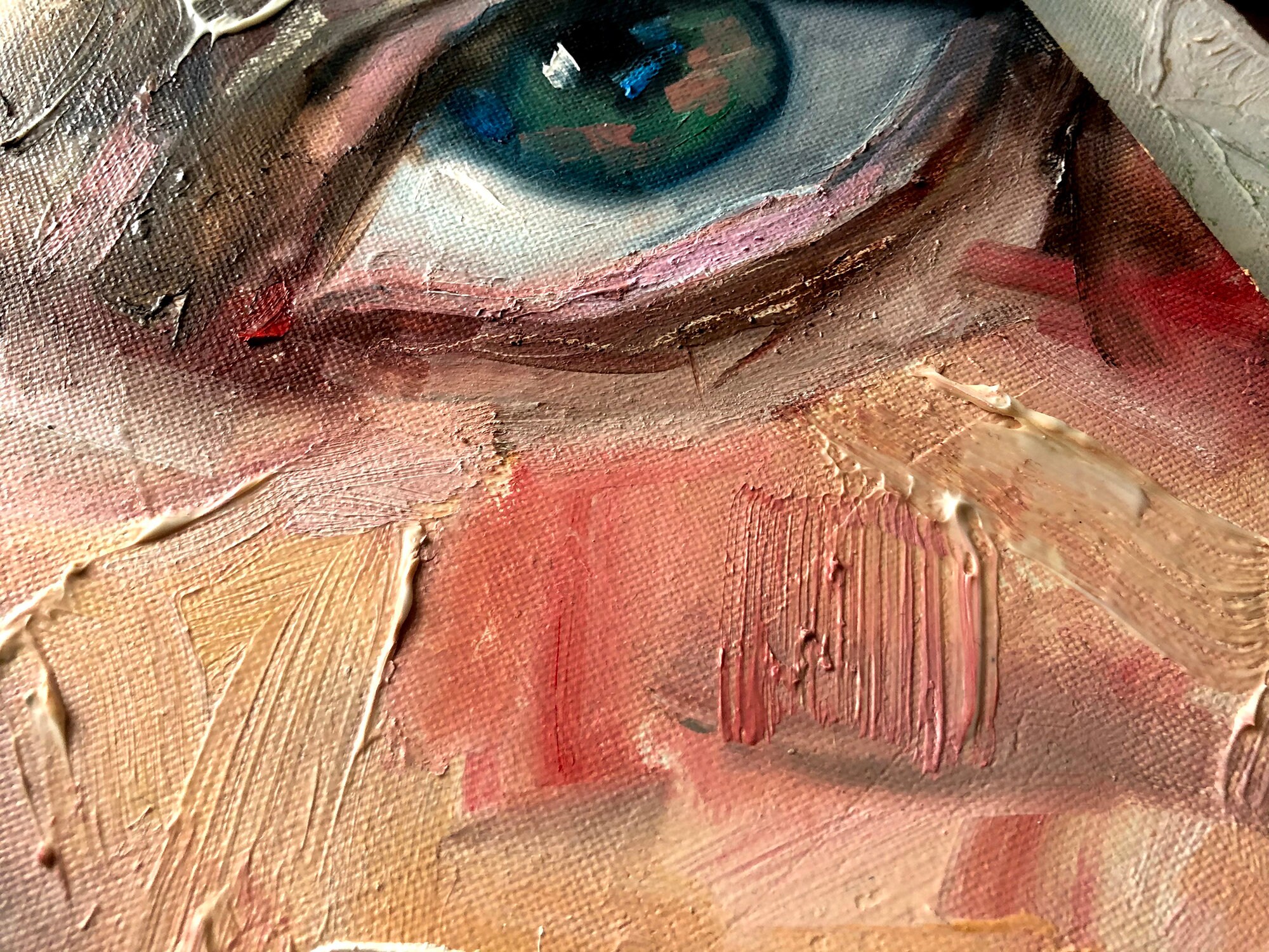 Eye Painting Original Oil Painting Eye Original Art Eye Etsy