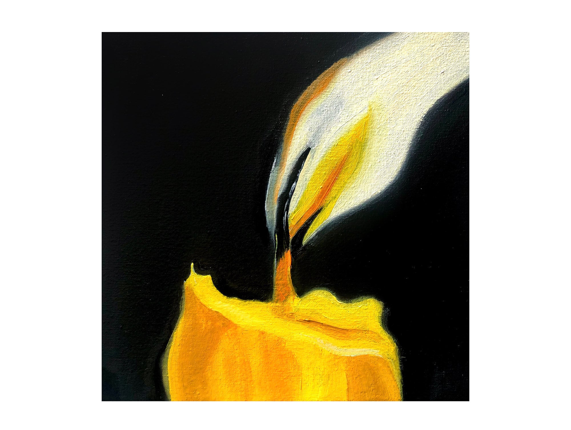 Candle Painting Original Oil Painting Candle Artwork Fire Art Etsy
