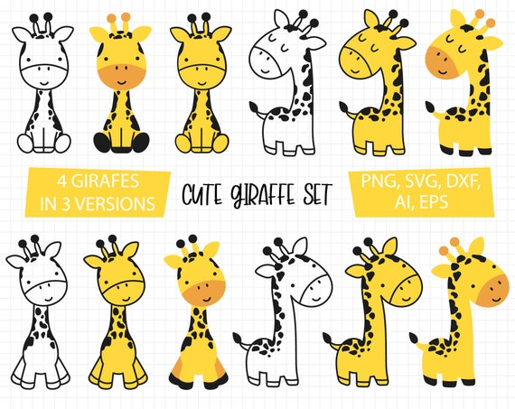 Giraffe svg kids animal svg giraffe PNG safari svg t-shirt | Etsy