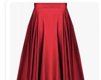 silk satin maxi skirt