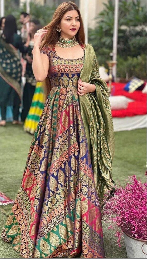 Indian Lehenga Choli Dupatta Anarkali 