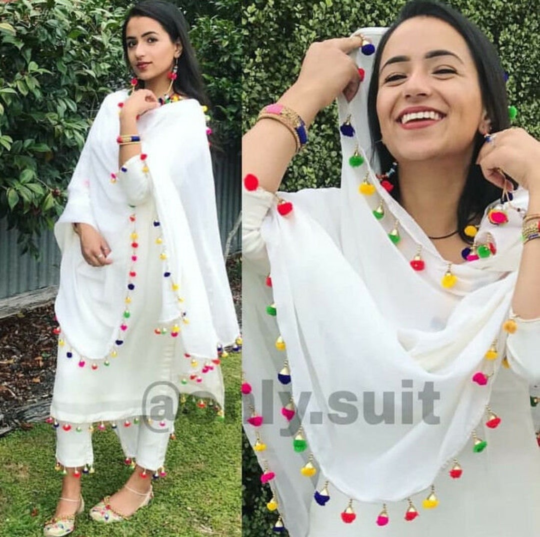 Punjabi Salwar Kameez for Women Simple Plain Suit Phulkari Chunni Ready to  Wear Indian Outfit Custom Stitched Ethnic Dress Girls - Etsy Israel