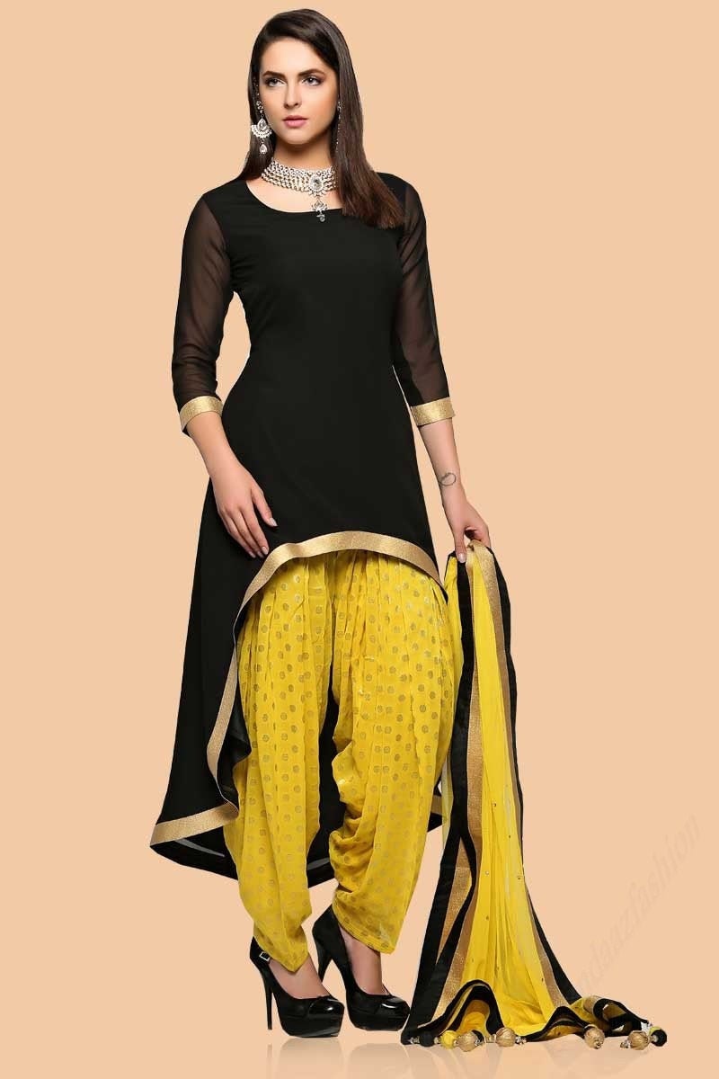 Yellow Patiala Suit - Etsy