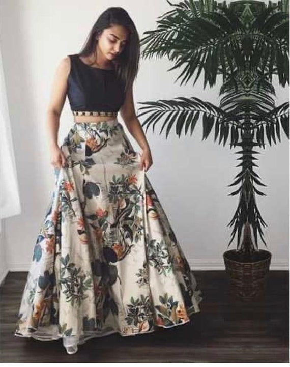 Black Embroidered Lehenga Skirt With Peplum Top – Estie Couture-hdcinema.vn
