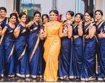 bridesmaids saree for women designer wedding lehenga bridesmaid sari blouse indian bridesmaid Dress dresses indian bridesmaid saree