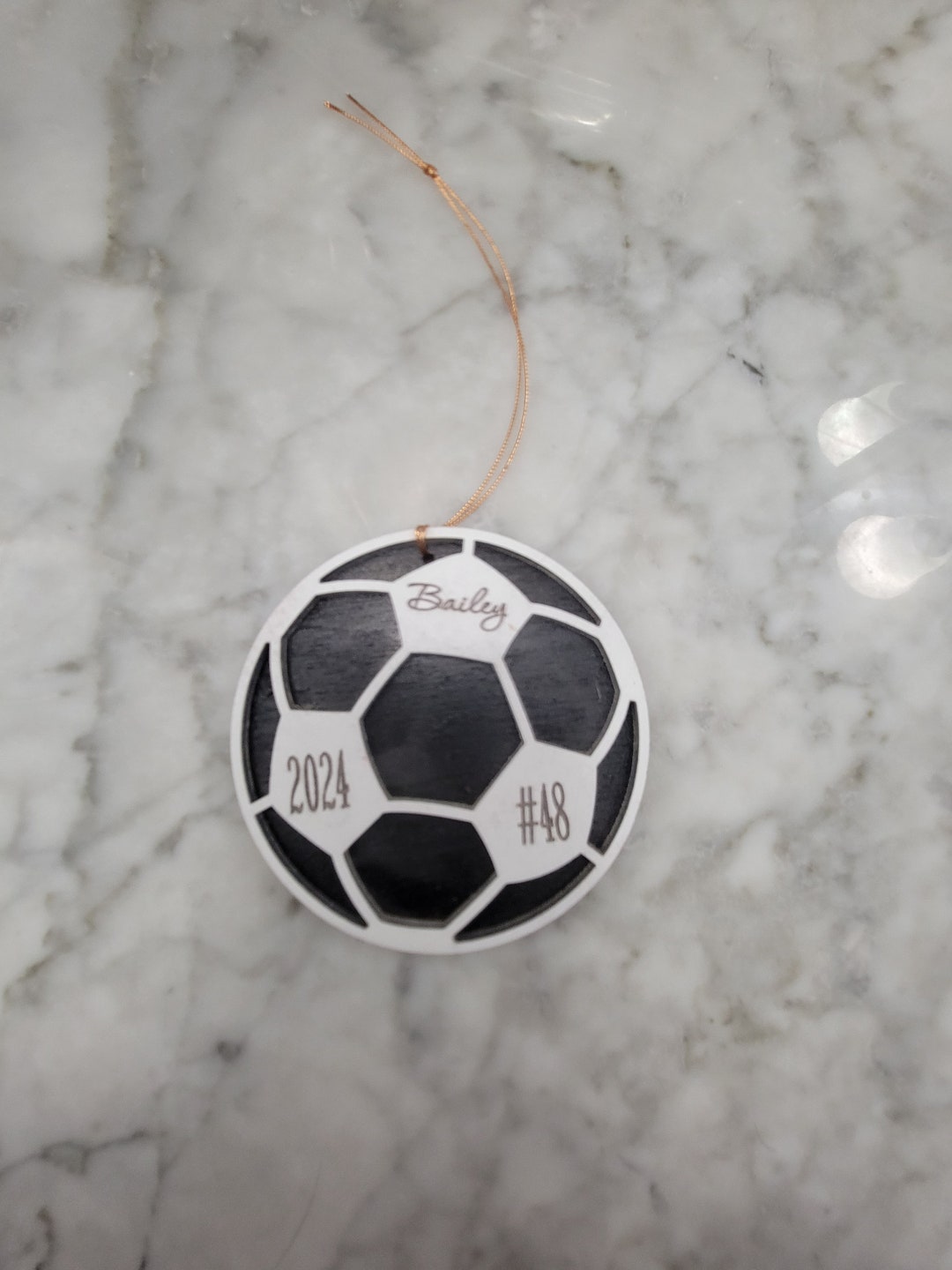 Custom Soccer Christmas Ornament, Soccer Christmas Gift, Soccer Xmas