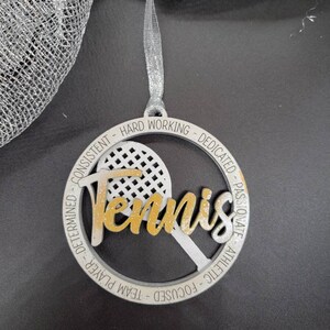Custom Tennis Christmas Ornament Custom Tennis Christmas - Etsy