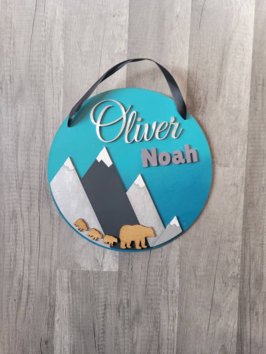 Custom Nursery Sign, Boy Name Sign, Boy Nursery Sign, Baby Name Sign ...