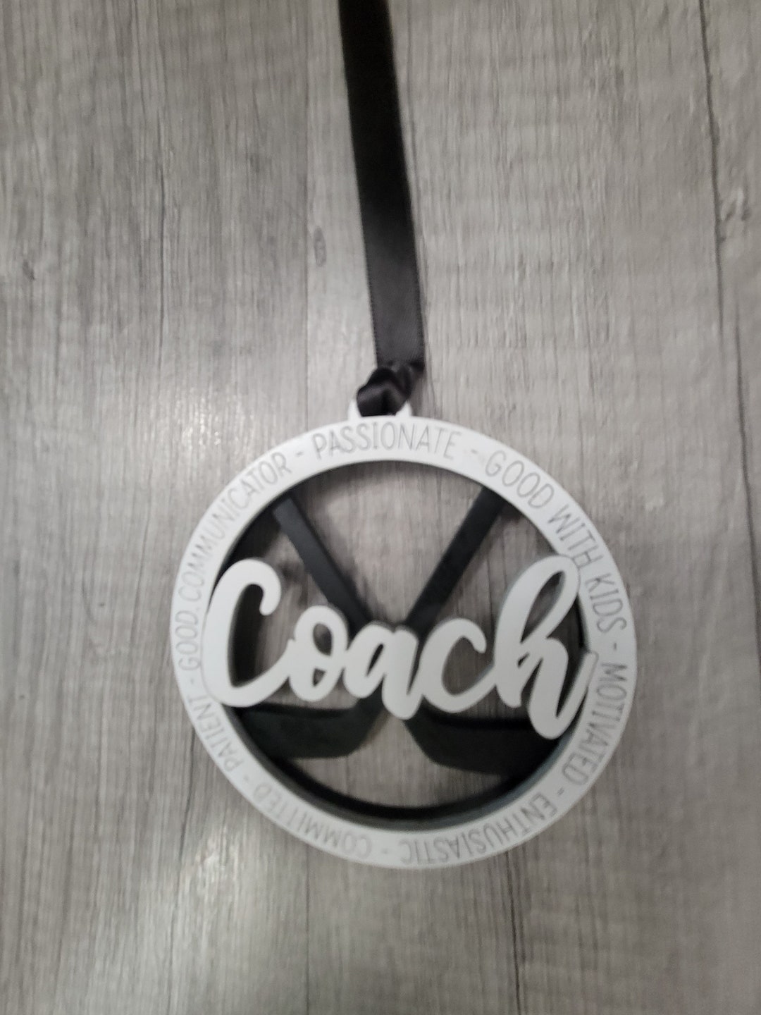 Hockey Coach Christmas Ornament Hockey Coach Xmas Ornament Etsy