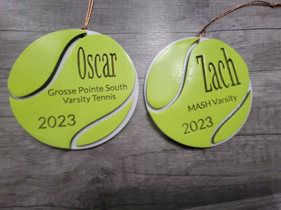 Custom Tennis Christmas Ornament, Custom Tennis Christmas Gift, Custom
