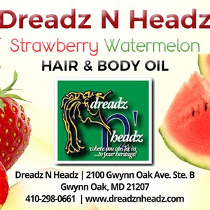 Strawberry Watermelon Hair & Body Oil - 100% Vegan All Natural