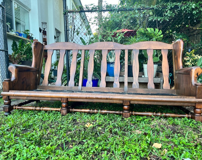 Ethan Allen Solid Wood Vintage Couch PICK UP ONLY Etsy