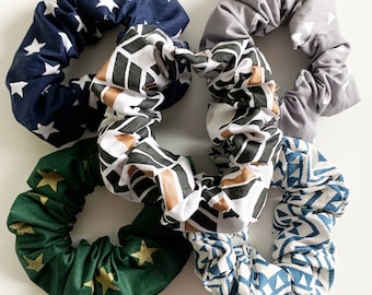 Scrunchies collectie katoen prints