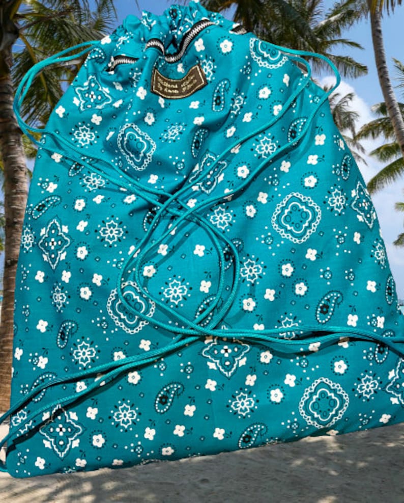 Bath Towel That Turns Into A Beach Bag/ Towel Backpack Bag Etsy