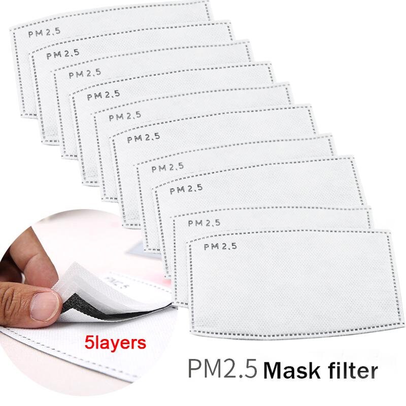 10 Pc Replacement Filters, Filter for Face Mask, Disposable Filter Mask