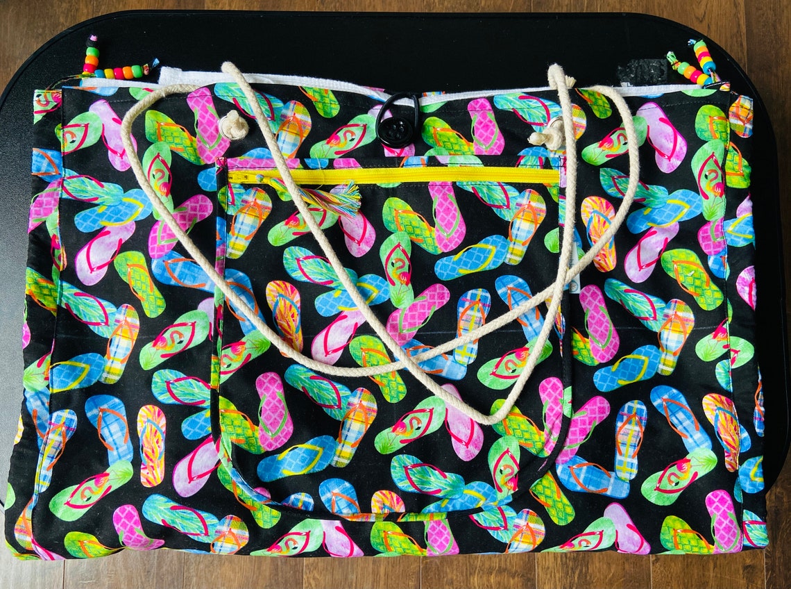 Bath Towel That Turns Into A Beach Bag / Beach Bag That Turns Etsy