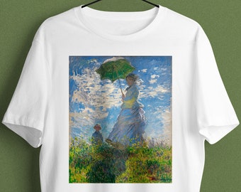 T-shirt Unisex Claude Monet, T-shirt peinture, T-shirt impressionniste, T-shirt Art, T-shirt esthétique