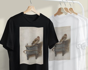 The Goldfinch Unisex T-Shirt, Carel Fabricius T-shirt, Aesthetic T-shirt, History Art T-shirt, Bird T-shirt, Art Lover T-shirt