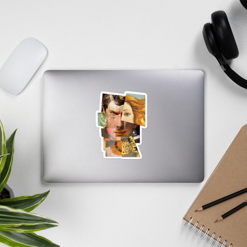 Famous Paintings Portraits Collage sticker,Adult Sticker Planner stickers Art History Sticker laptop decal
