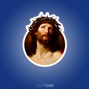 Autocollant Jésus-Christ, autocollant Guido Reni, autocollant Thorns, autocollant religion, autocollant d’histoire de l’art