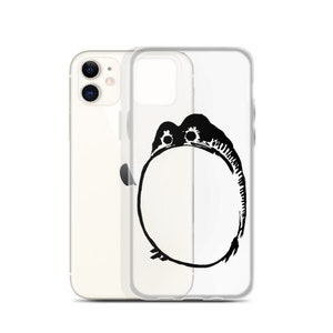 Unimpressed Frog iPhone Case, iPhone 14 case, Asian Art iPhone Case, Toad iPhone Case, Funny iPhone Case, Meme iPhone case