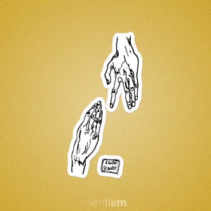 Egon Schiele autocollant, Hands Sticker, Autocollant esthétique, Autocollant de dessin, autocollant d’ordinateur portable