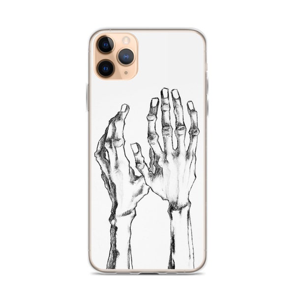 Egon Schiele Hands Funda para iPhone, funda para iPhone 14, funda de arte histórico, funda estética para iPhone, funda para iPhone 15, funda para iPhone 15 Pro