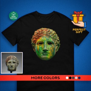 Ancient mask T-Shirt, Roman Statue Head T-shirt, Ancient Mask T-shirt, Antique mask Tee, History Art T-shirt