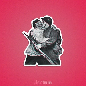 Deux hommes embrassant l’autocollant, autocollant LGBT, autocollant adulte, autocollants de planificateur, décalcomanie d’ordinateur portable